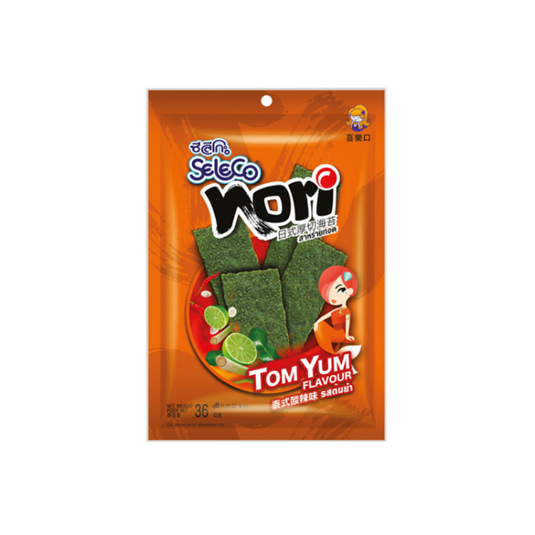 Морская капуста жареная со вкусом Том ям Seleco, 36 г