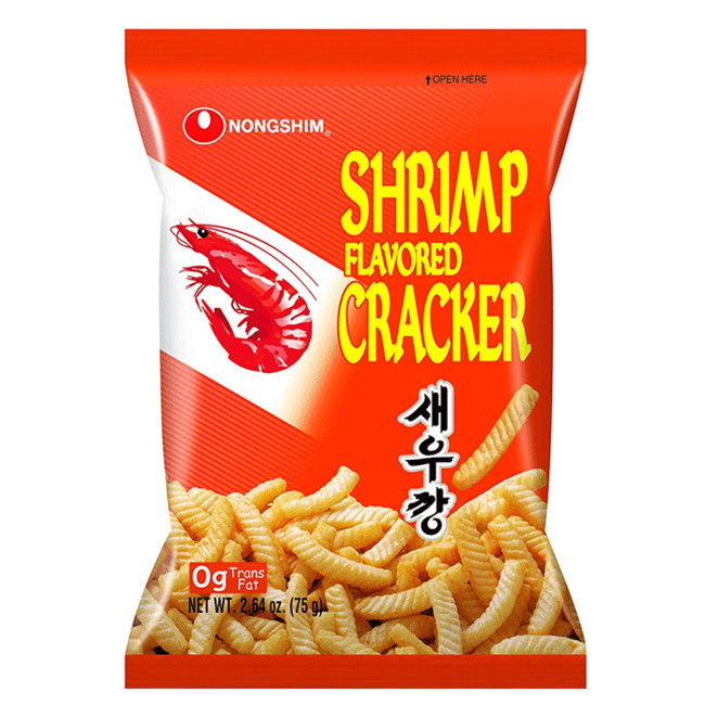 Чипсы креветочные запеченые Nongshim, 75 г