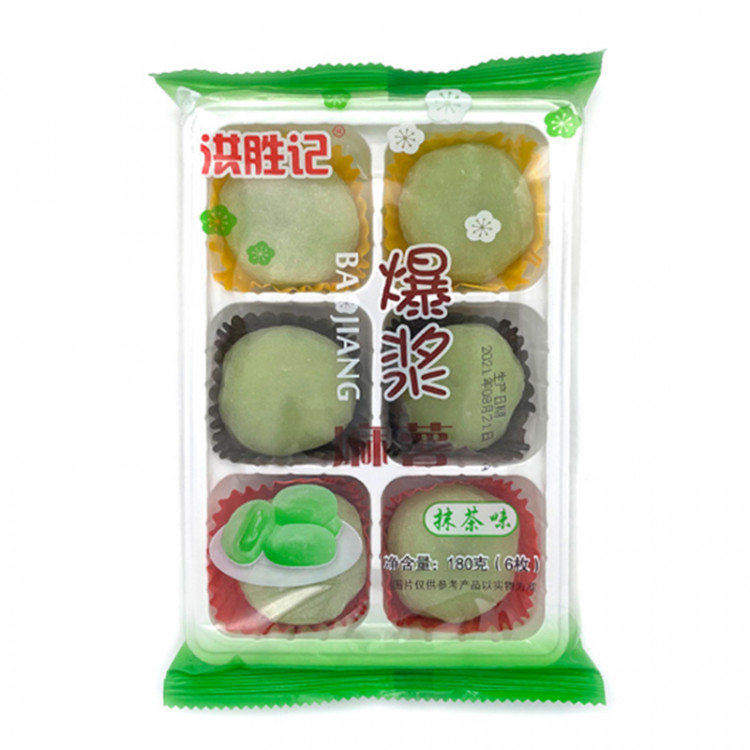 Моти со вкусом матча Hongshengji, 180 гр