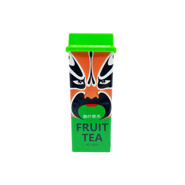 Напиток безалкогольный Zhenchun Чай фруктовый со вкусом лайма, 490 мл