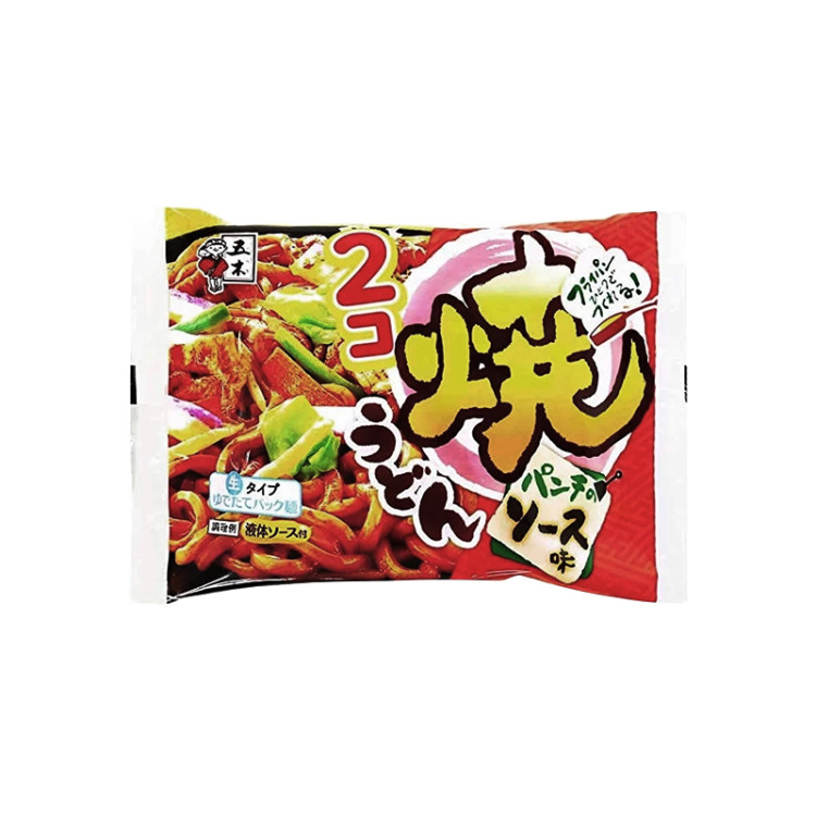 Лапша удон свежая со вкусом свинины и вустерским соусом для обжарки ITSUKI, 406 г