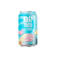 Напиток  газированный Baskin Robbins Milky Soda со вкусом фруктового мороженого, 350 мл