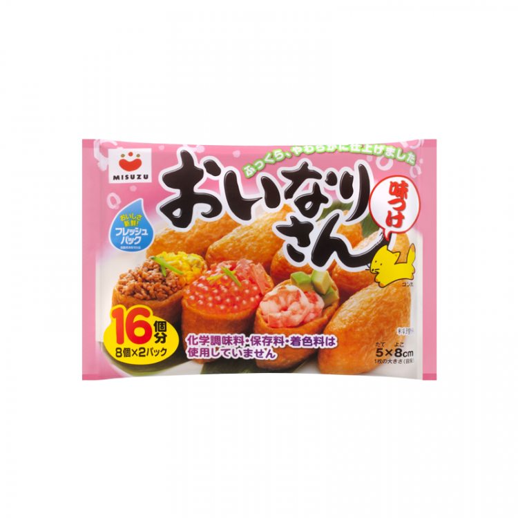 Конвертики из жареного тофу "Инари", 16 шт., 250 г, MISUZU, Япония