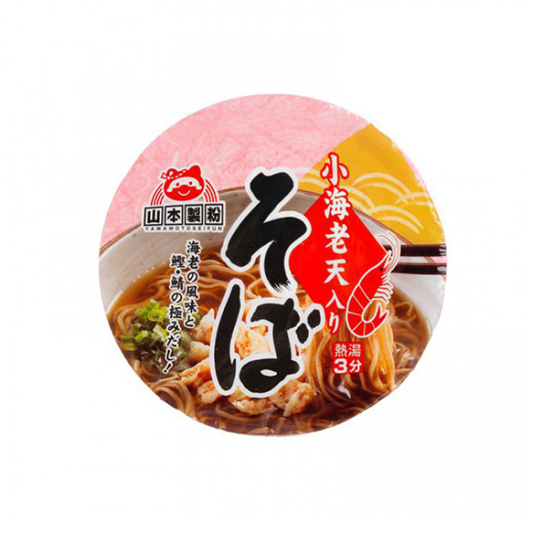 Лапша "Yamamoto Seifun"  Соба с тэмпура из креветки, 77 г