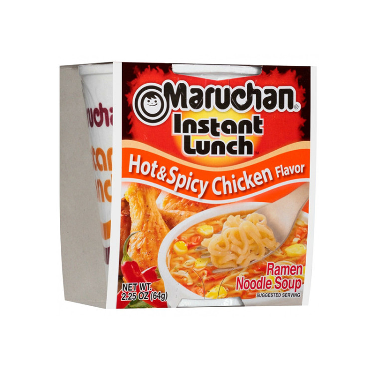 Лапша б\п Маручан Инстант Ланч со вкусом острой курицы, 64 гр