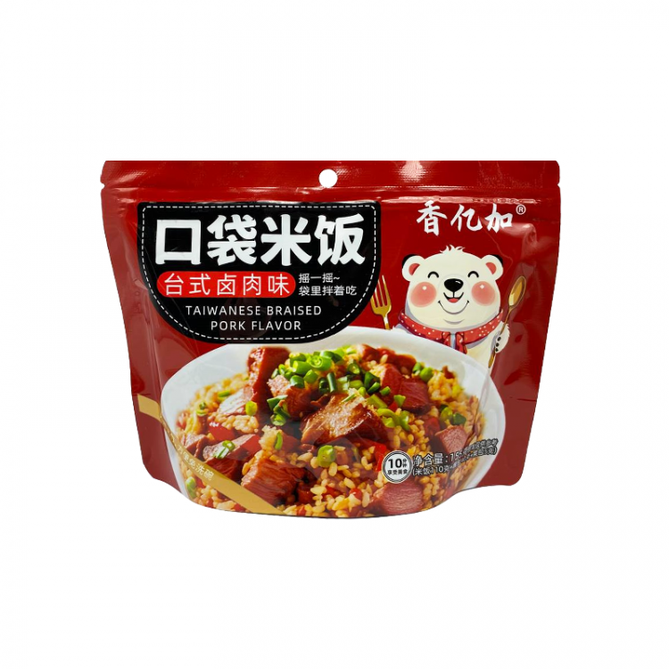 Рис быстрого приготовления со вкусом тушёной свинины в тайваньском стиле, 155 г