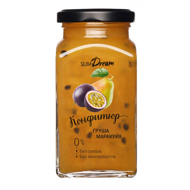 Конфитюр из груши и маракуйи без сахара "Slim Dream", 300 г