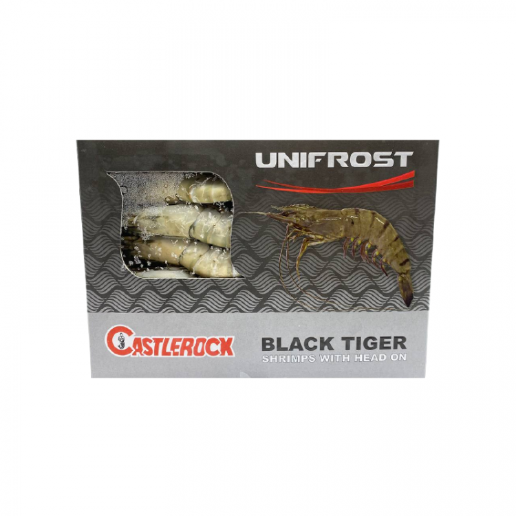 Креветки Тигровые с головой в панцире с/м 16/20,1 кг