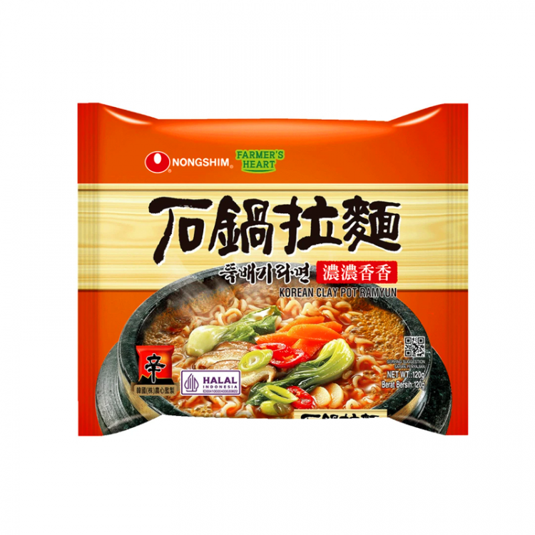 Лапша б/п Nongshim Clay Pot со вкусом говядины, 120 г