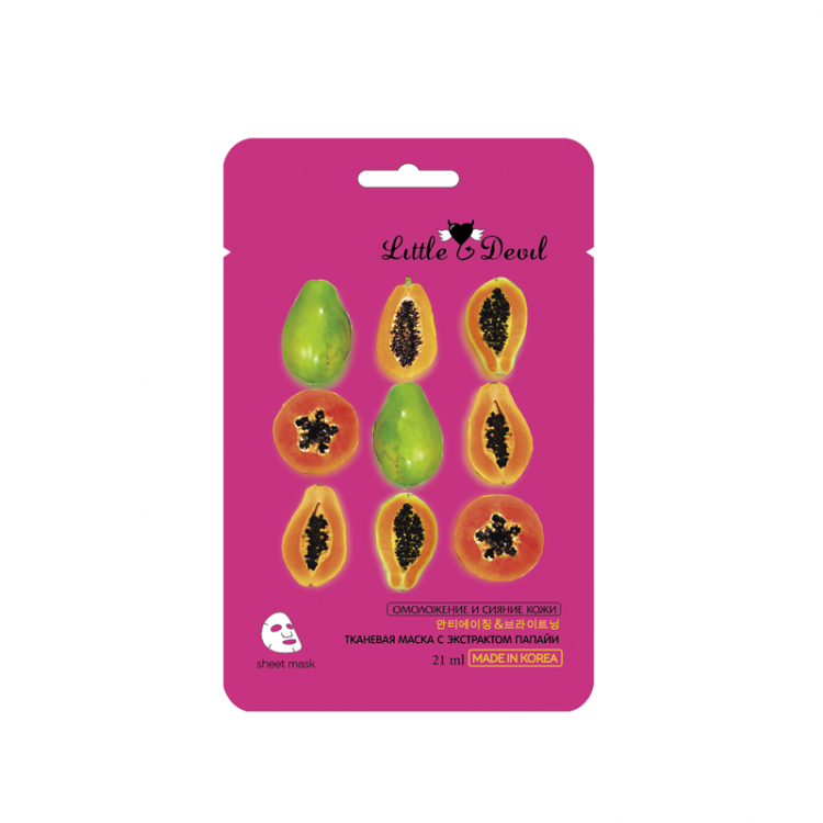 Антивозрастная маска с экстрактом папаи "Little Devil", 21 г