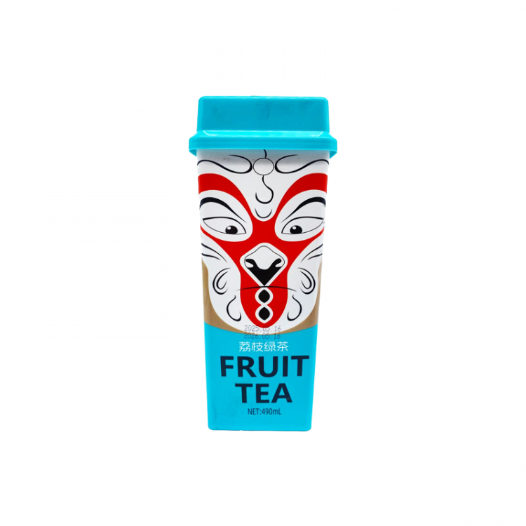 Напиток безалкогольный "Zhenchun" со вкусом зеленого чая и личи, 490 мл