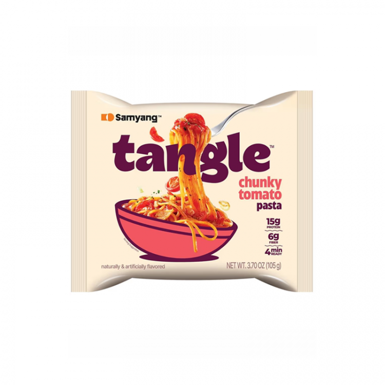 Лапша б/п с густым томатным соусом Tangle Samyang, (м/у) 105 г