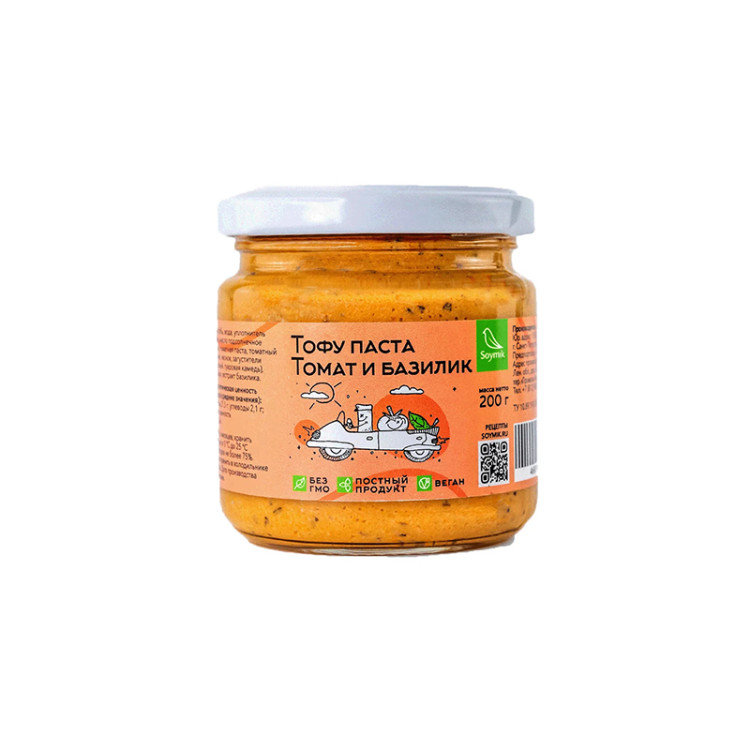 Тофу паста томат и базилик, 200 г