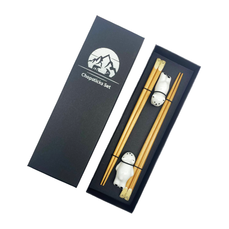 Палочки для еды деревянные 2 пары с хасиоки, ИТИРО