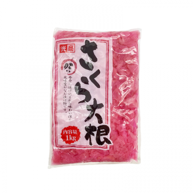 Закуска японская Редька дайкон «Сакура», маринованная резаная, 750 гр KOUSYO