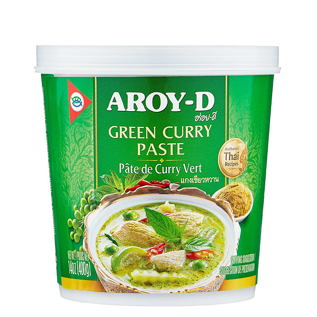 Паста карри зеленая Aroy-D, 400 г