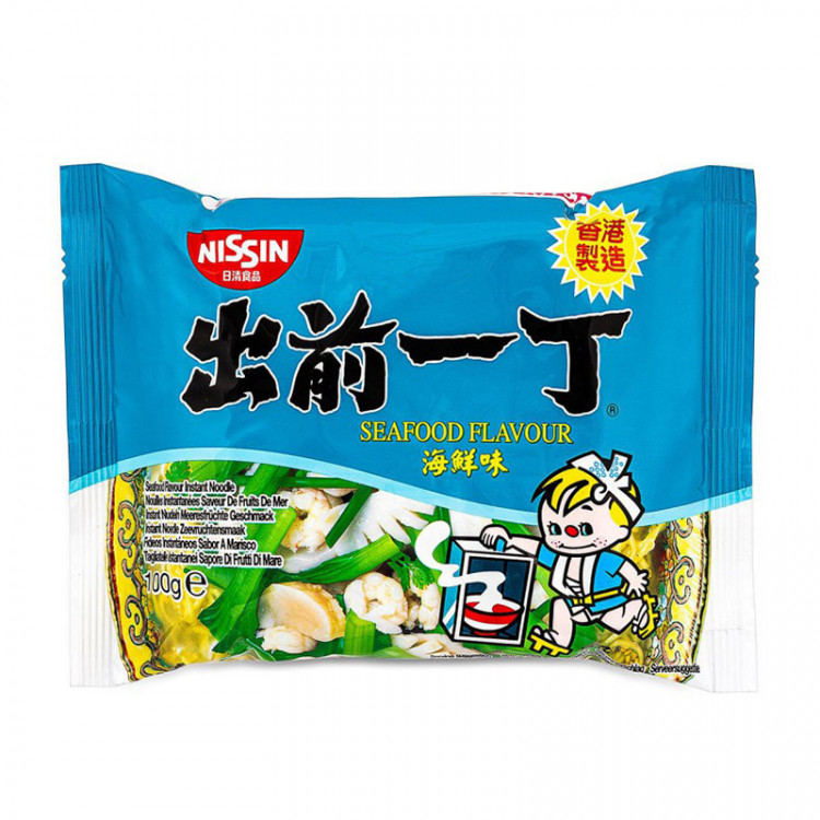 Лапша б/п Ниссин Рамен морепродукты, 100 г