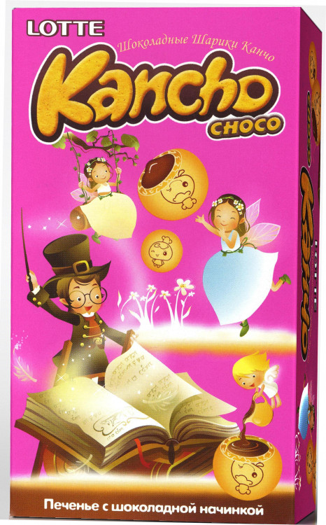 Печенье с шоколадной начинкой Kancho Choco 42 гр