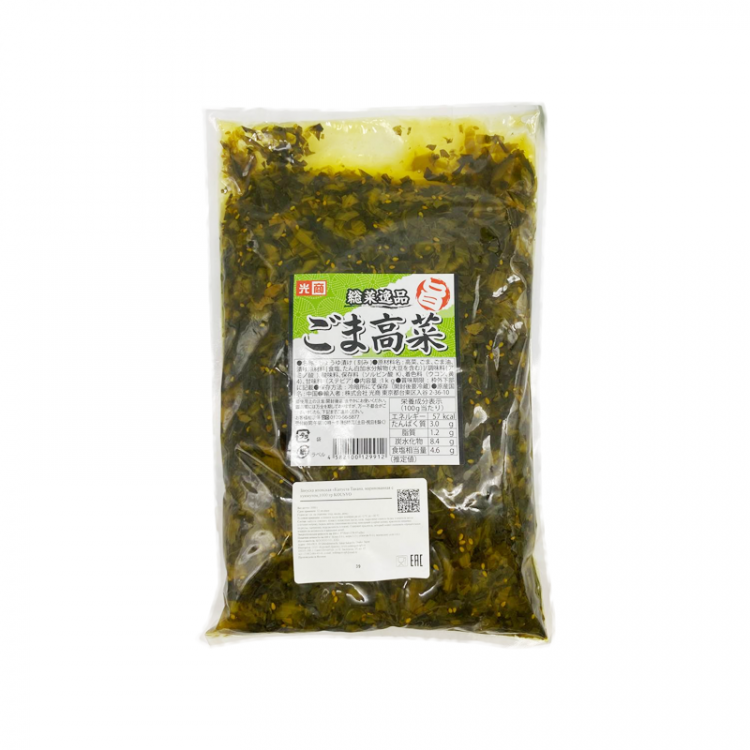Закуска японская Капуста Такана, маринованная с кунжутом, 1000 гр KOUSYO