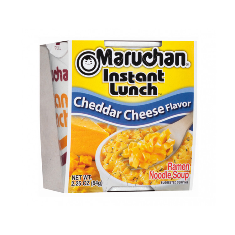 Лапша б\п Маручан Инстант Ланч со вкусом сыра Чеддер, 64 г
