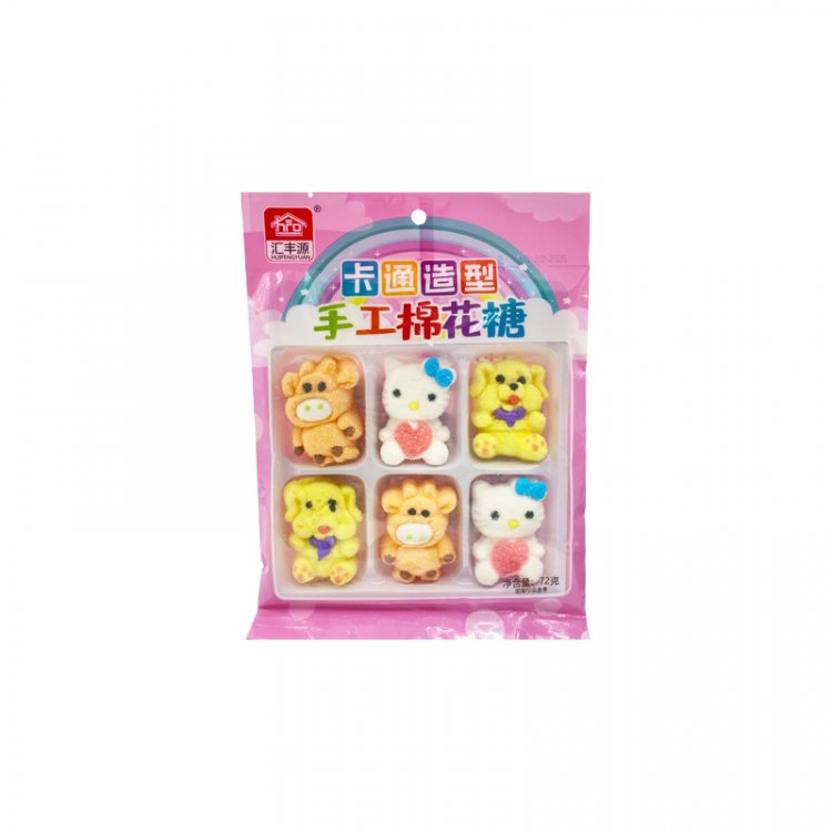 Зефир в форме зверят Huifengyuan, 72 г