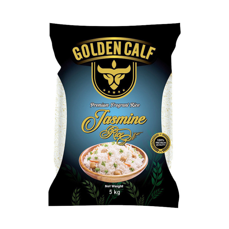 Рис длиннозёрный шлифованный Жасмин GOLDEN CALF, 5 кг