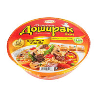 Лапша б\п Премиум с натуральным мясом (говядина), 140 гр