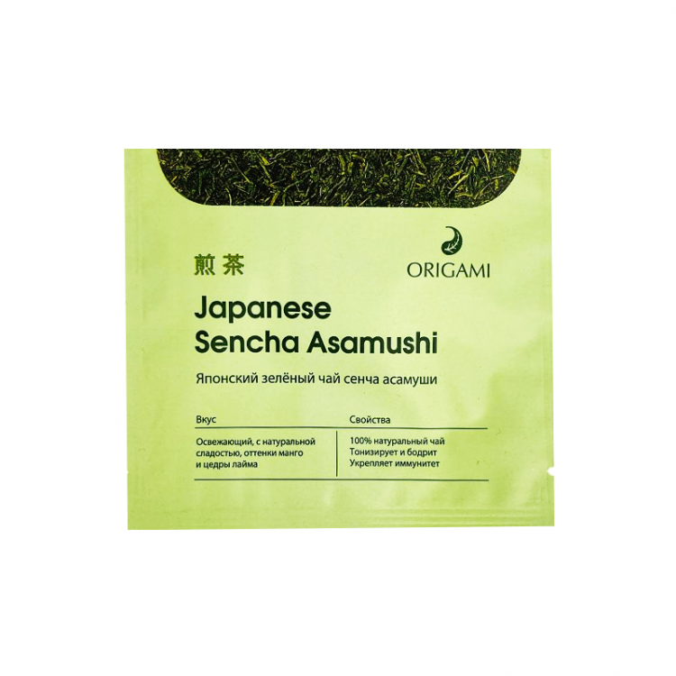 Японский чай Сенча асамуши фильтр пак., пирамидка, инд. уп., ORIGAMI, 2,7 гр