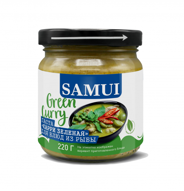 Паста карри зеленая SAMUI, 220 г