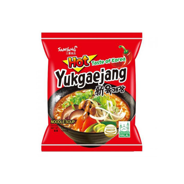Лапша б/п Samyang "Юкедзянг рамен" со вкусом острой говядины, 120 г